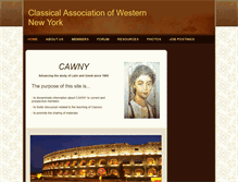 Tablet Screenshot of classicalassociationofwny.com